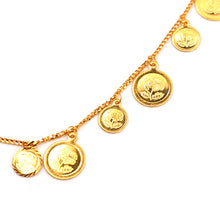 22k Gold Coin Necklace Set