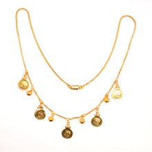 22k Gold Coin Necklace Set