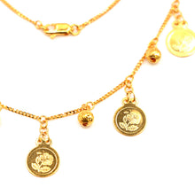 22k Gold Coin Necklace Set