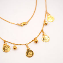 22k Gold Coin Necklace Set