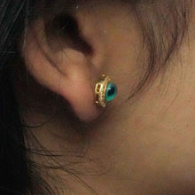 22K Gold Evil Eye Jewelry Set – Ring, Earrings & Pendant