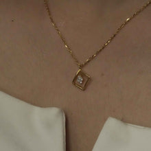 22k Gold Zircon Necklace