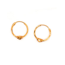 22K Gold Hoop Earrings