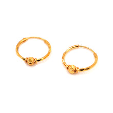 22K Gold Hoop Earrings