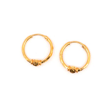 22K Gold Hoop Earrings