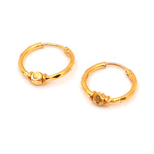 22K Gold Hoop Earrings