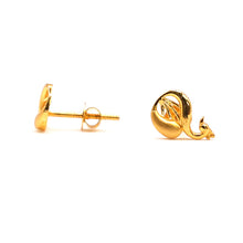 22K Gold Peacock Studs