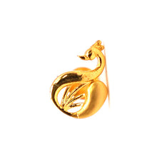 22K Gold Peacock Studs