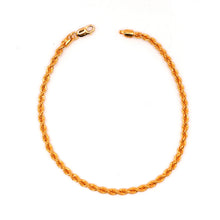 22K Gold Rope Bracelet