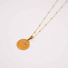 22K Gold Coin Shape Necklace