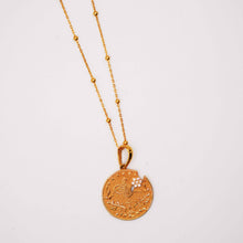22K Gold Coin Shape Necklace