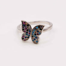 Silver Butterfly Shaped Ring