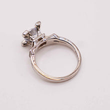 Silver Solitare Ring