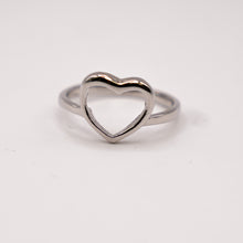 Silver Heart Shaped Ring