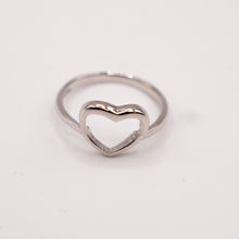 Silver Heart Shaped Ring