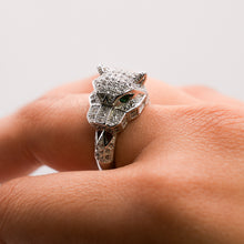 Silver Tiger Shaped Ring