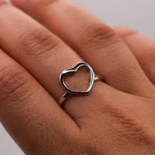 Silver Heart Shaped Ring