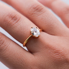 Silver Solitare Ring