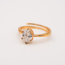 Silver Solitare Ring