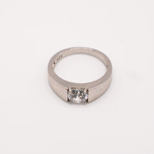 Silver Solitare Ring
