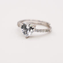 Silver Solitare Ring