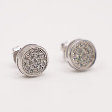 Silver Round Earrings