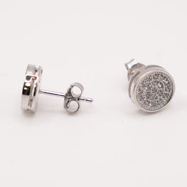 Silver Round Earrings