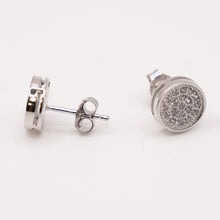 Silver Round Earrings