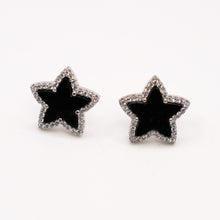 Silver Star Shaped Earrings