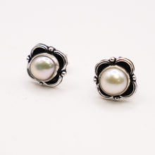 Silver Pearl Earrings