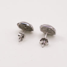 Silver Box Shaped Earrings