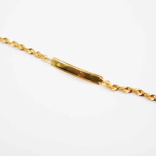 22k Baby Bracelet with Rope Chain