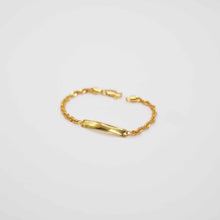 22k Baby Bracelet with Rope Chain