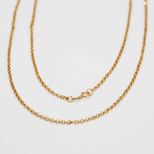 21K Gold Rolo Chain