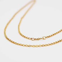 21K Gold Rolo Chain