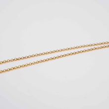 21K Gold Rolo Chain