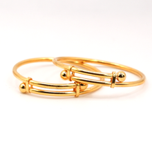 22K Gold Baby Bangles Pair