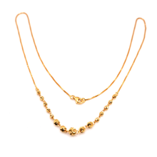 22K Gold Ball Necklace