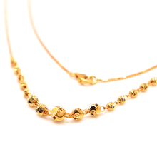 22K Gold Ball Necklace