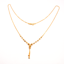 22K Gold Ball Necklace