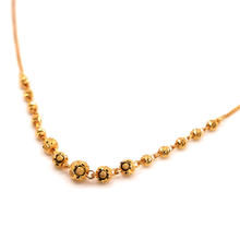 22K Gold Ball Necklace