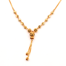 22K Gold Ball Necklace