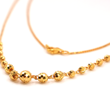 22K Gold Ball Necklace