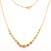 22K Gold Ball Necklace