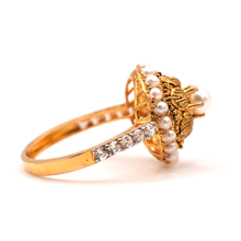 22K Gold Pearl Ring