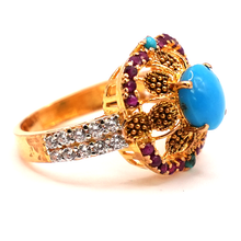22K Gold Stone Ring