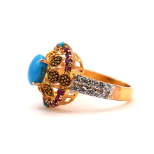 22K Gold Stone Ring