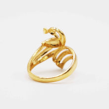 22K Gold Peacock Ring