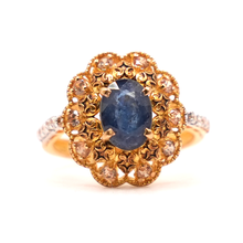 22K Gold Zircon Ring