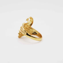 22K Gold Peacock Ring
